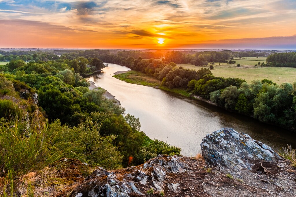 Vue depuis la Roche de Mûrs à MûrsErigné